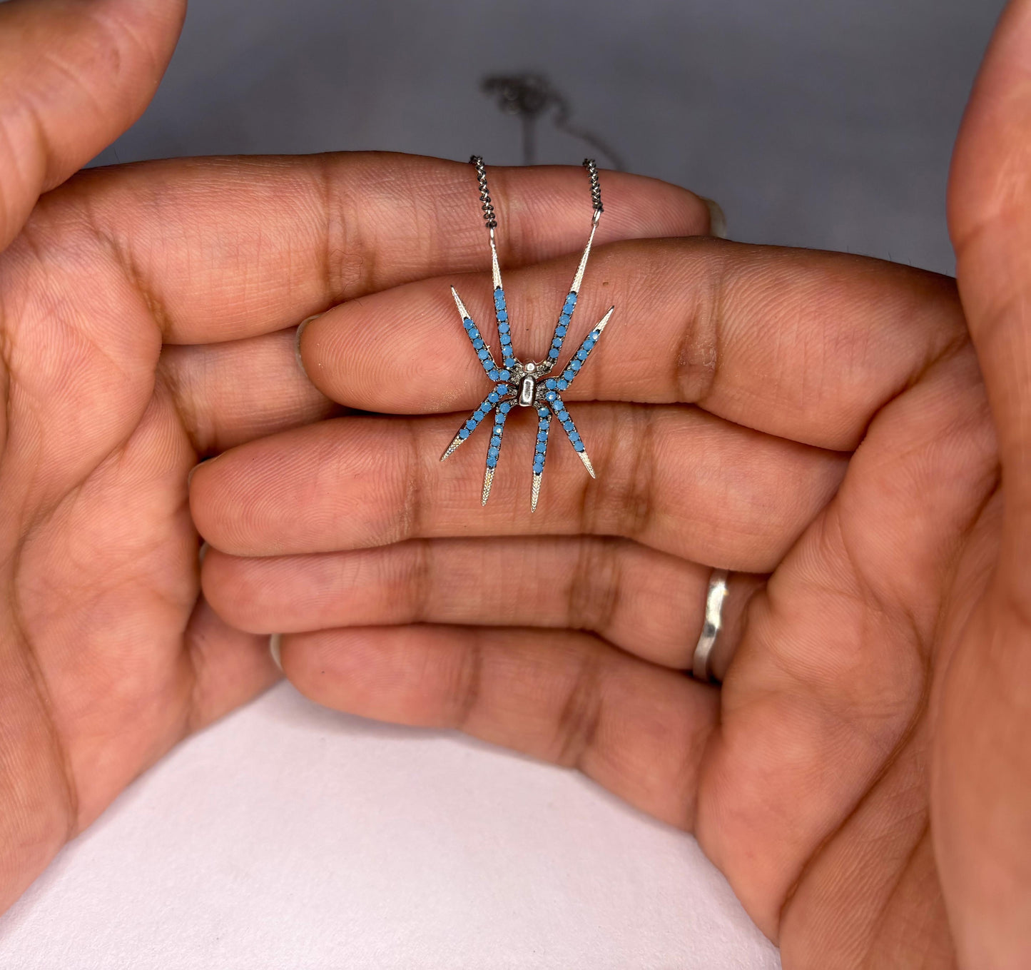 925 Silver Spider Pendant
