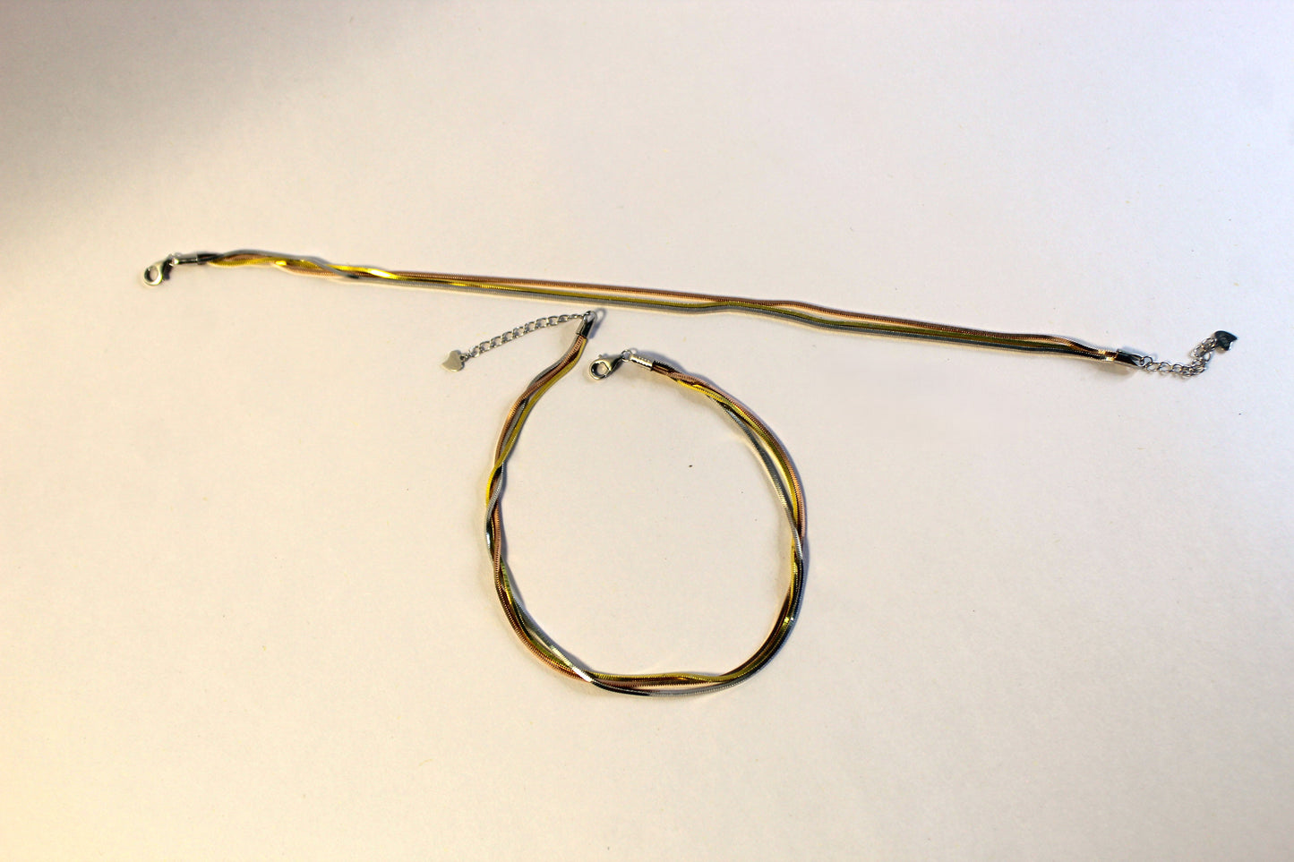 Triple Layer Silver Anklet