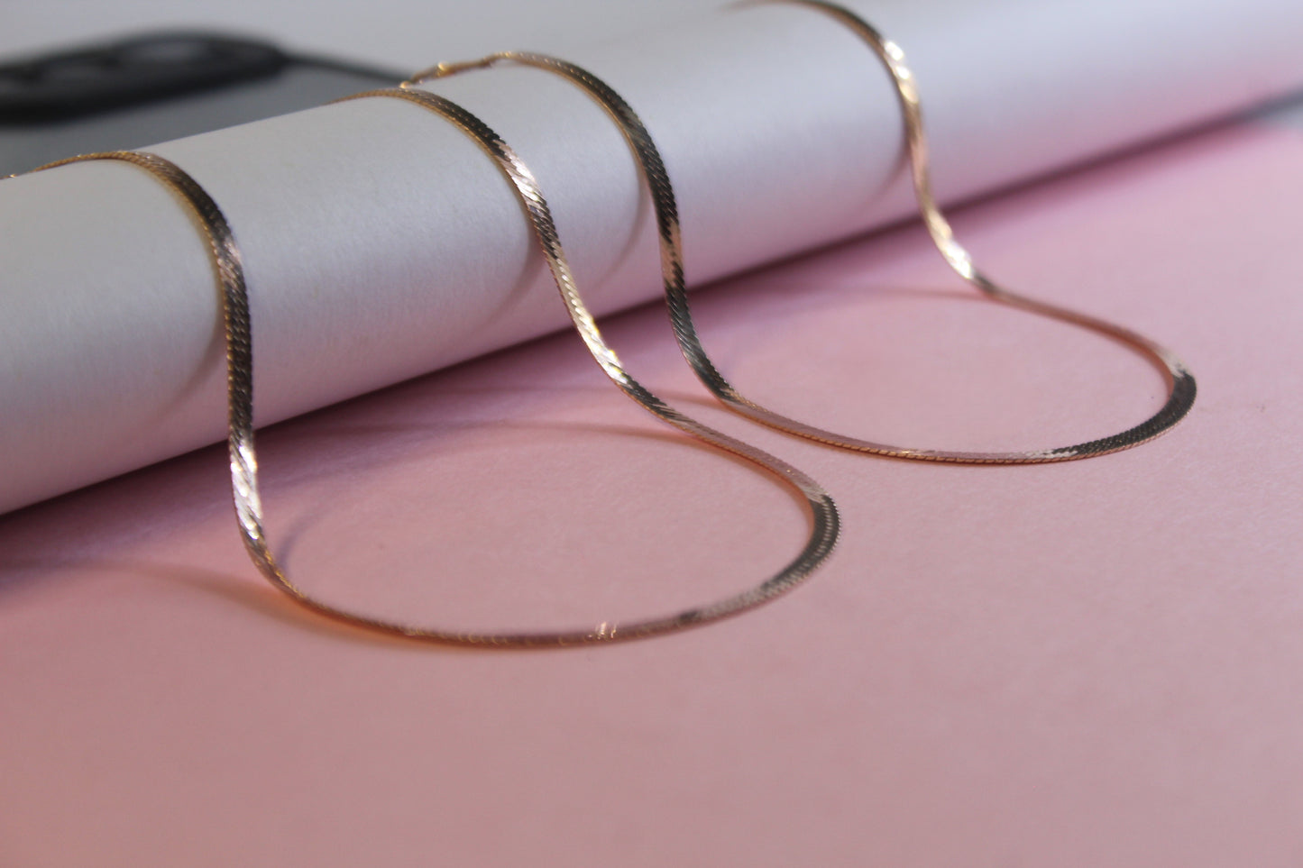 925 Silver Rose Gold Anklet