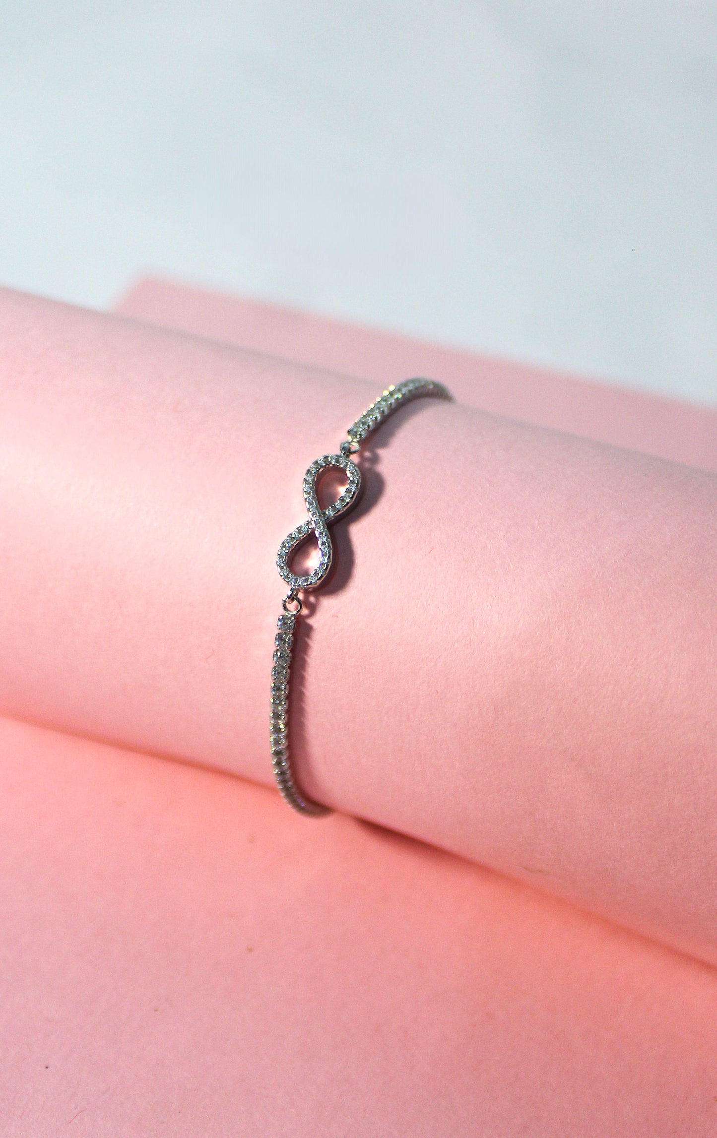 925 Silver Infinity Tennis Bracelet