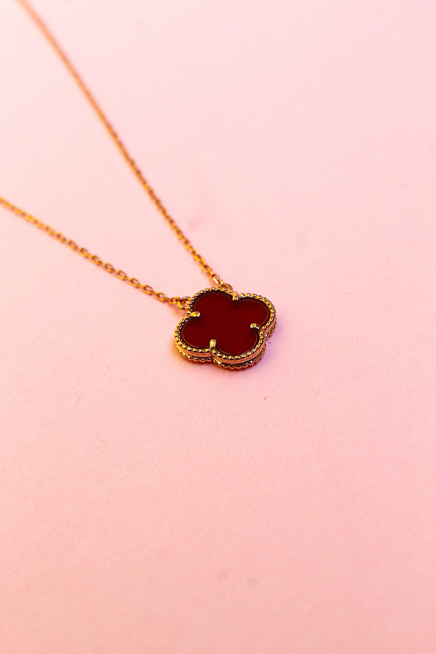 Rose Gold Clover Pendant