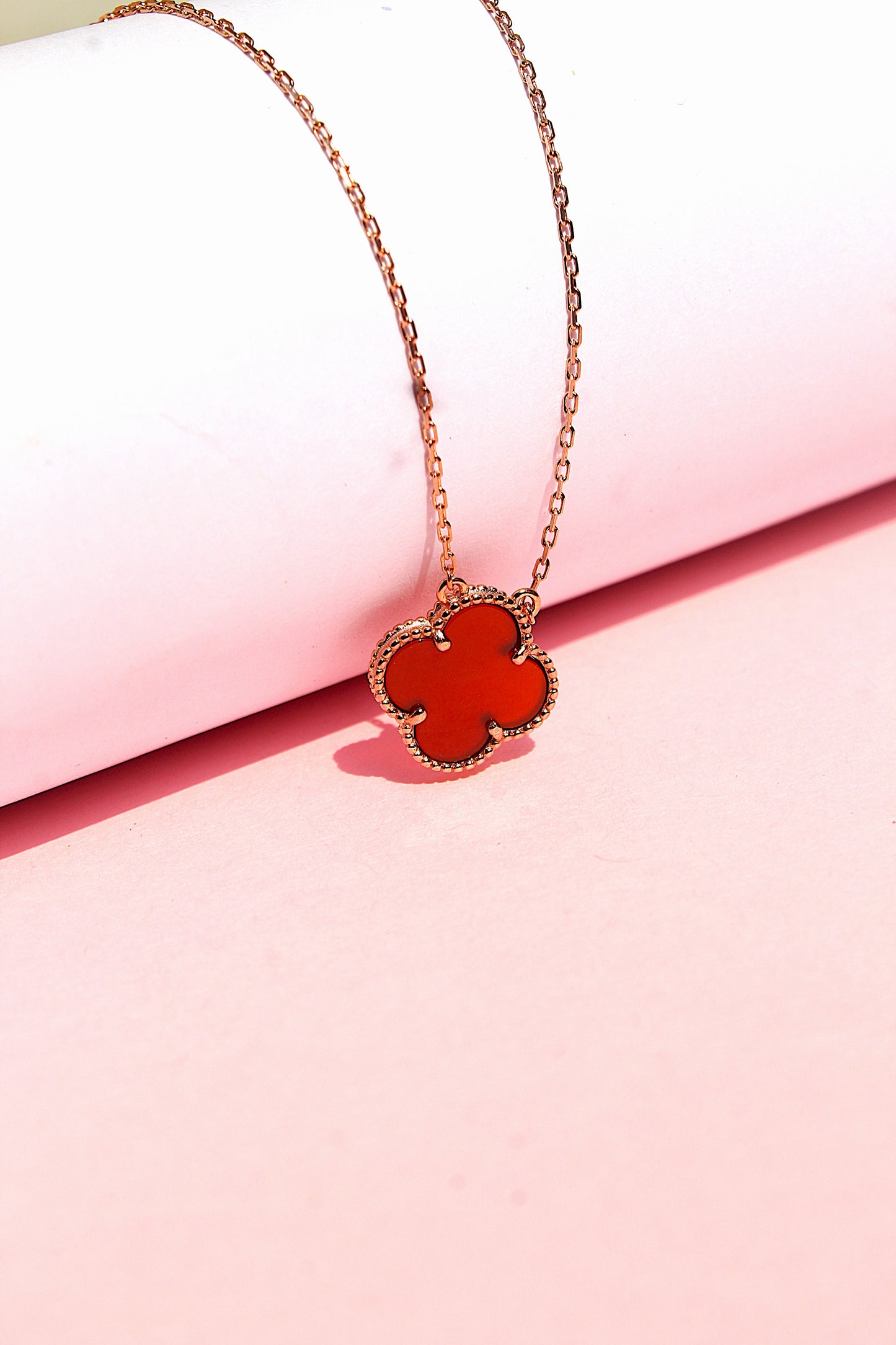 Rose Gold Clover Pendant