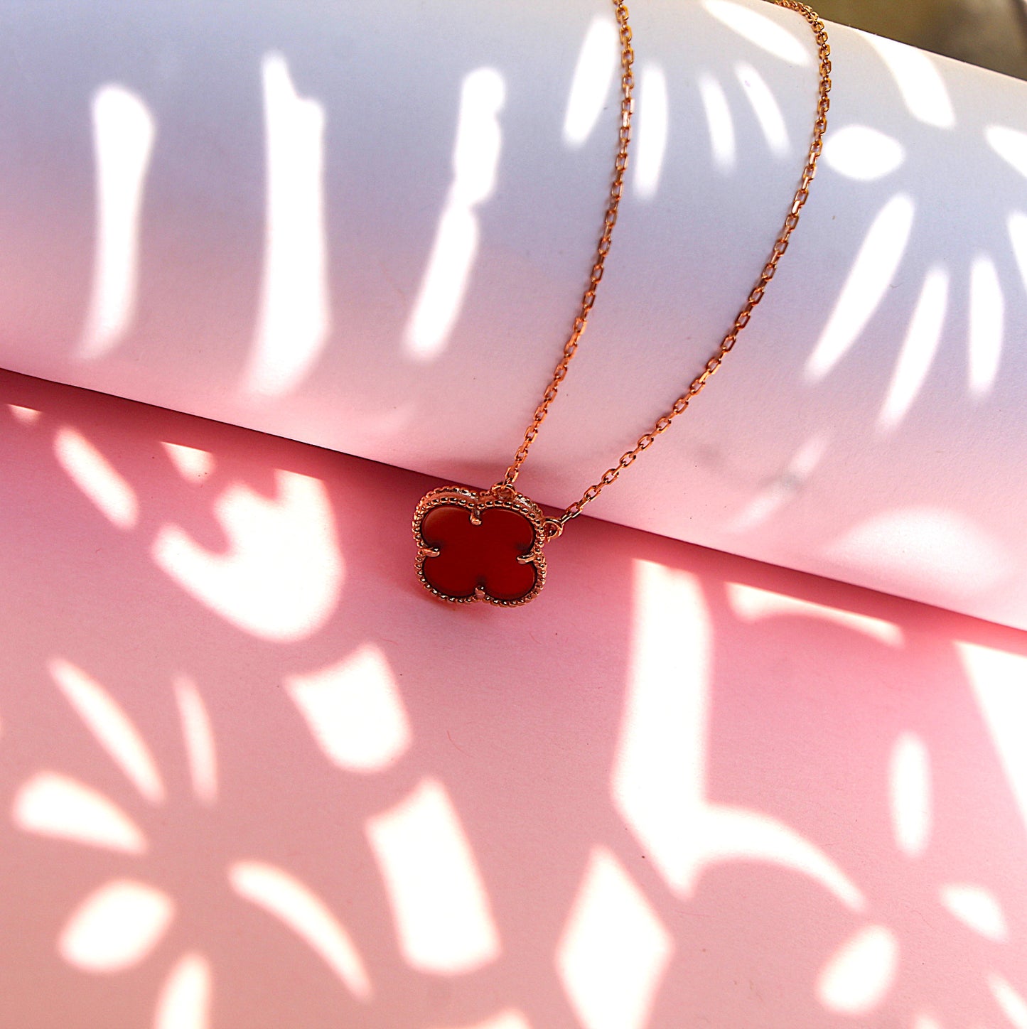 Rose Gold Clover Pendant