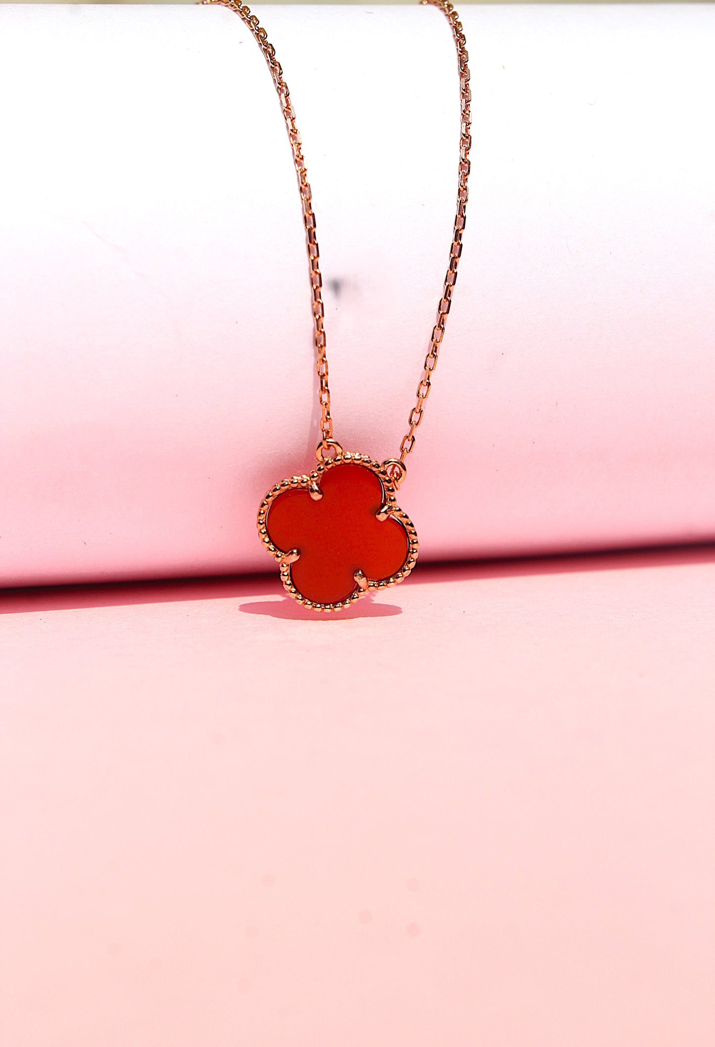 Rose Gold Clover Pendant