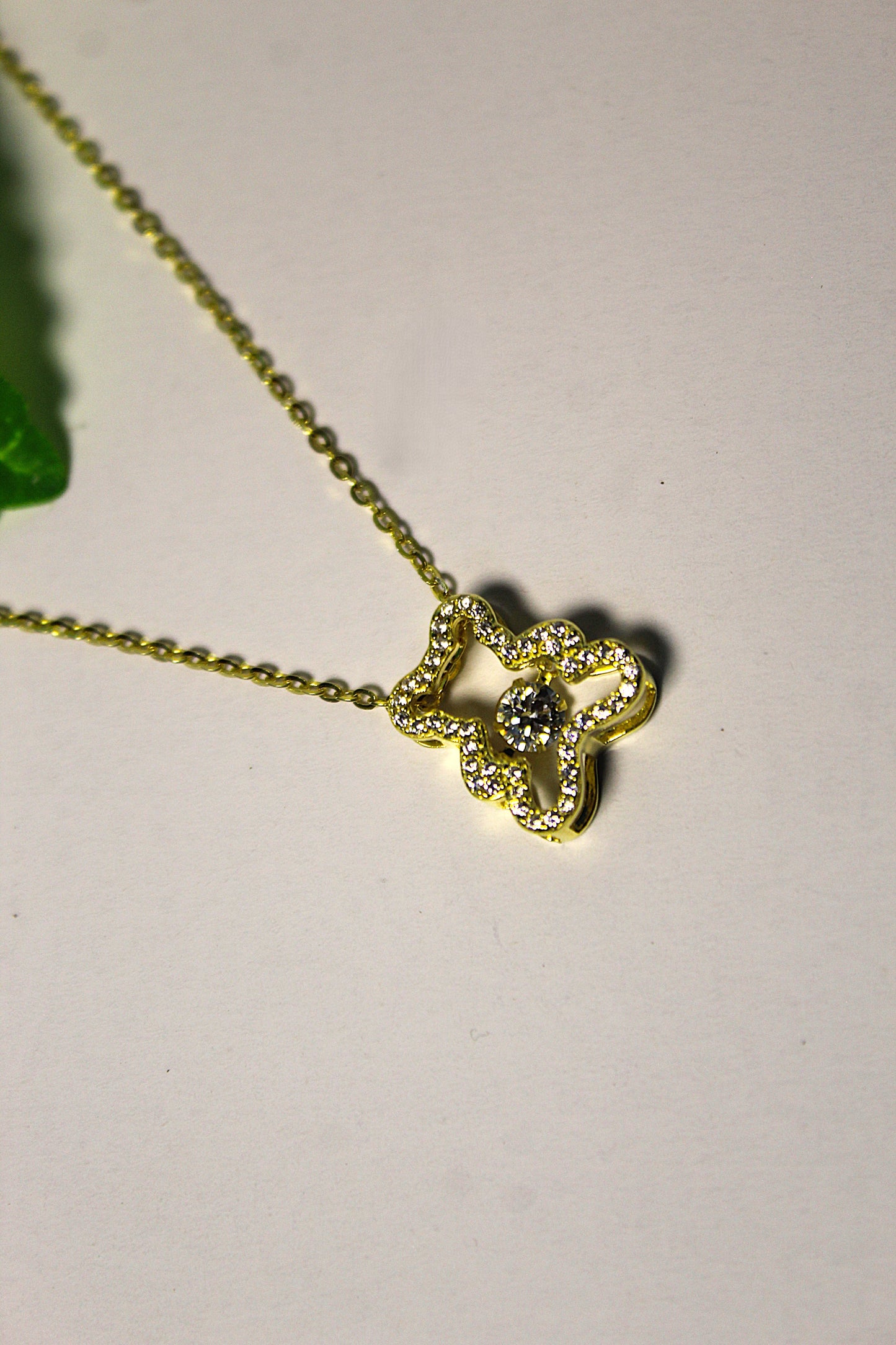 925 Silver Golden Teddy Bear Pendant
