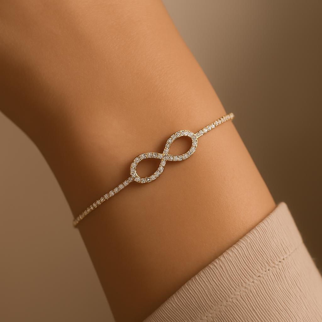 925 Silver Infinity Tennis Bracelet