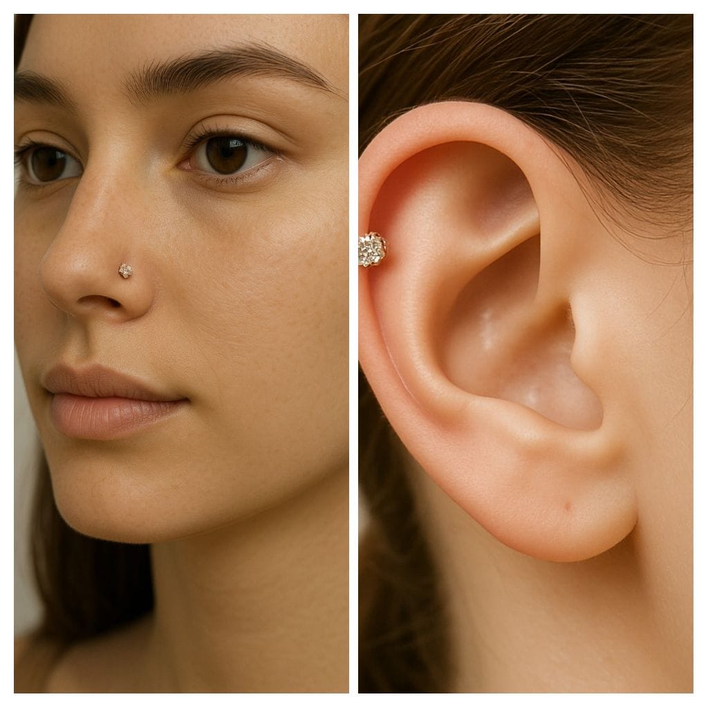 925 Silver Solitaire Nosepin/Piercing stud