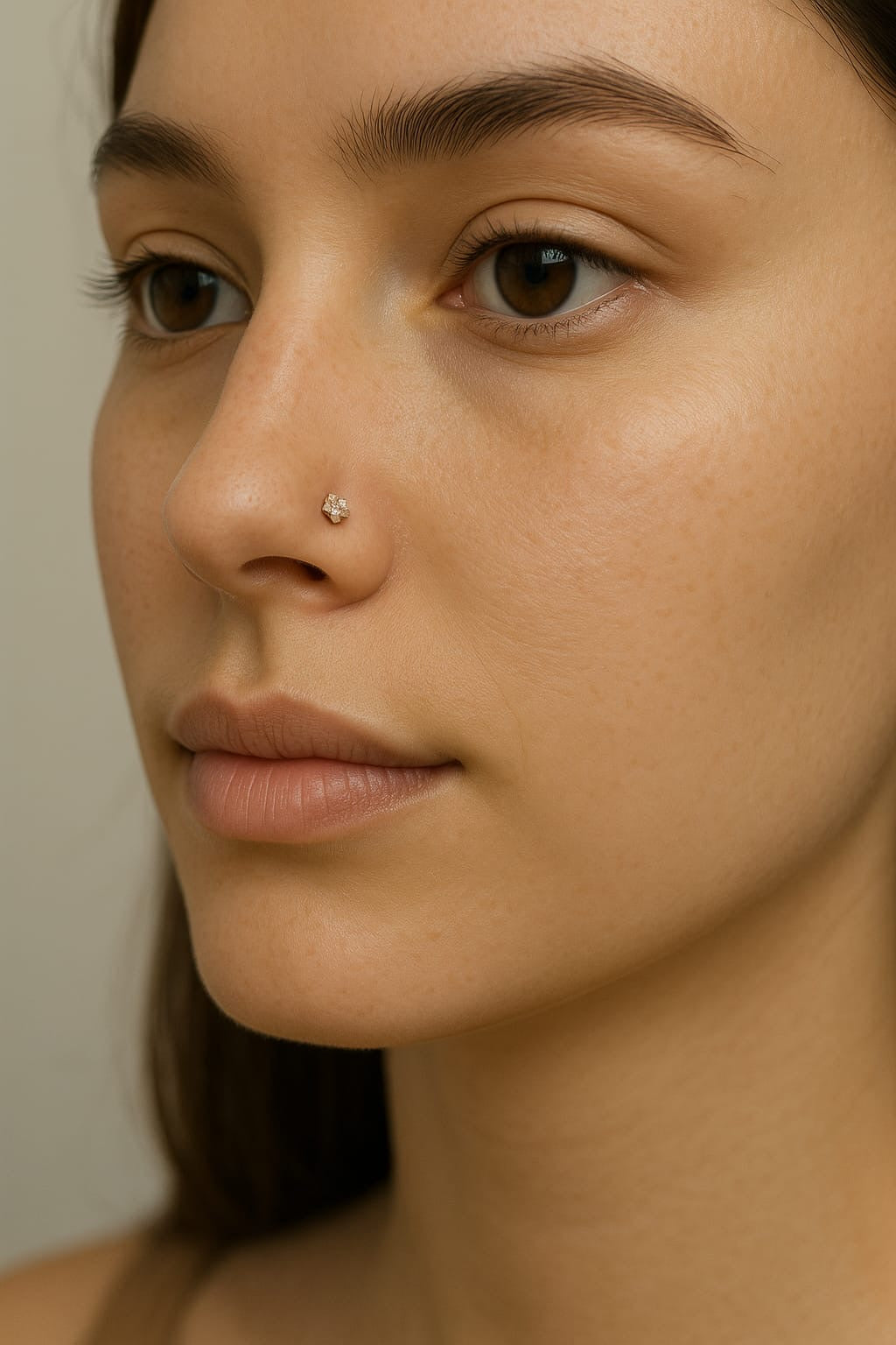 925 Silver Solitaire Nosepin/Piercing stud