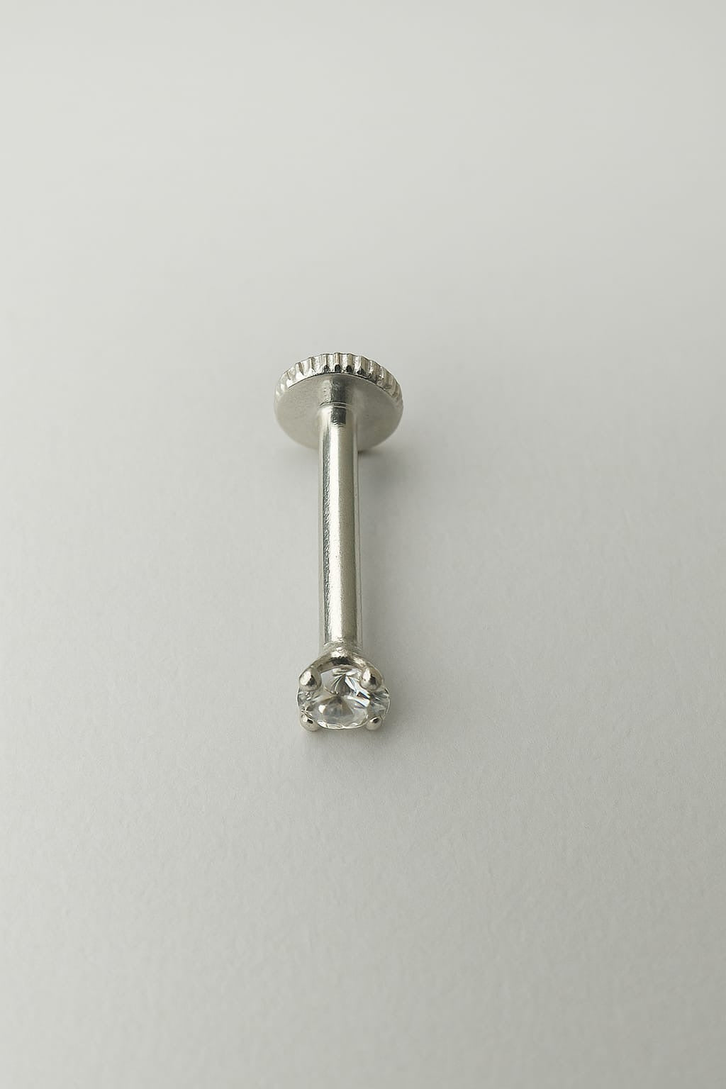 925 Silver Solitaire Nosepin/Piercing stud