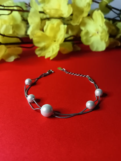 Double Layer Pearl Bracelet