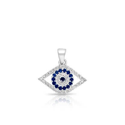 Silver Guardian Evil Eye Pendant