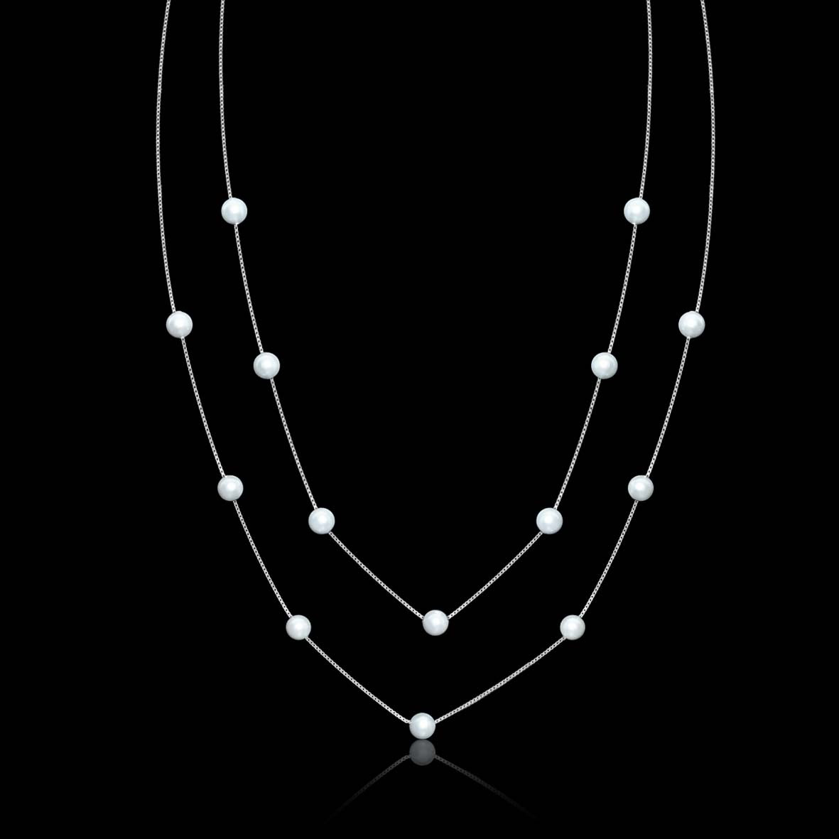 Pearl Double Layer Necklace
