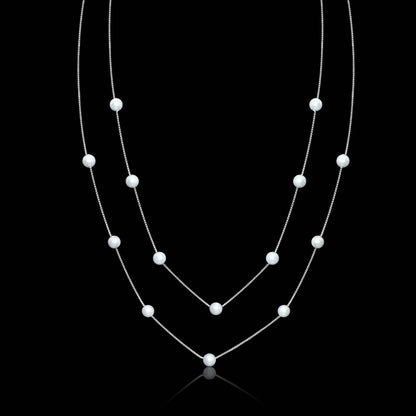 Pearl Double Layer Necklace