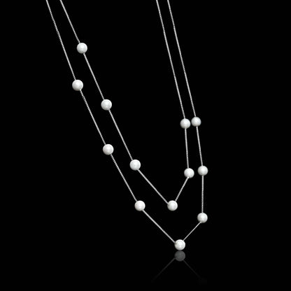 Pearl Double Layer Necklace