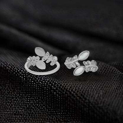 925 Silver Flat Pearl Leaf Toe Ring