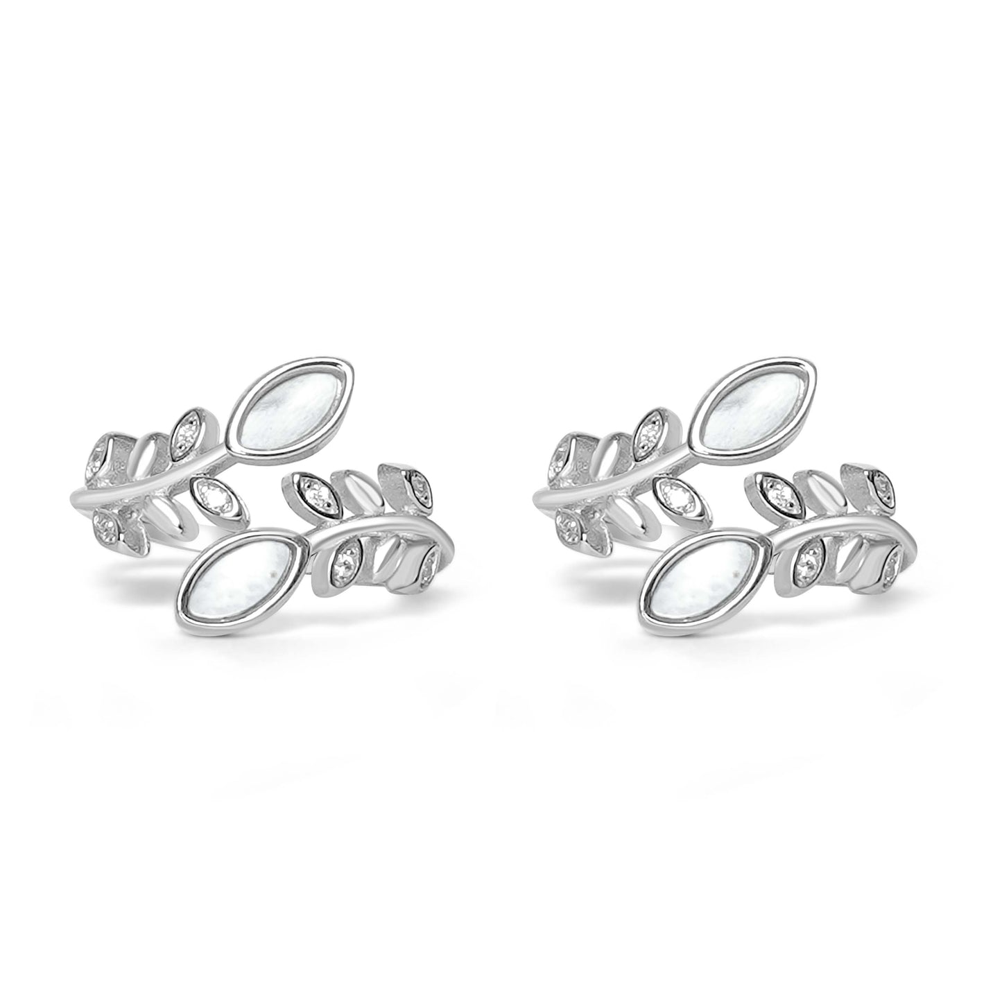 925 Silver Flat Pearl Leaf Toe Ring