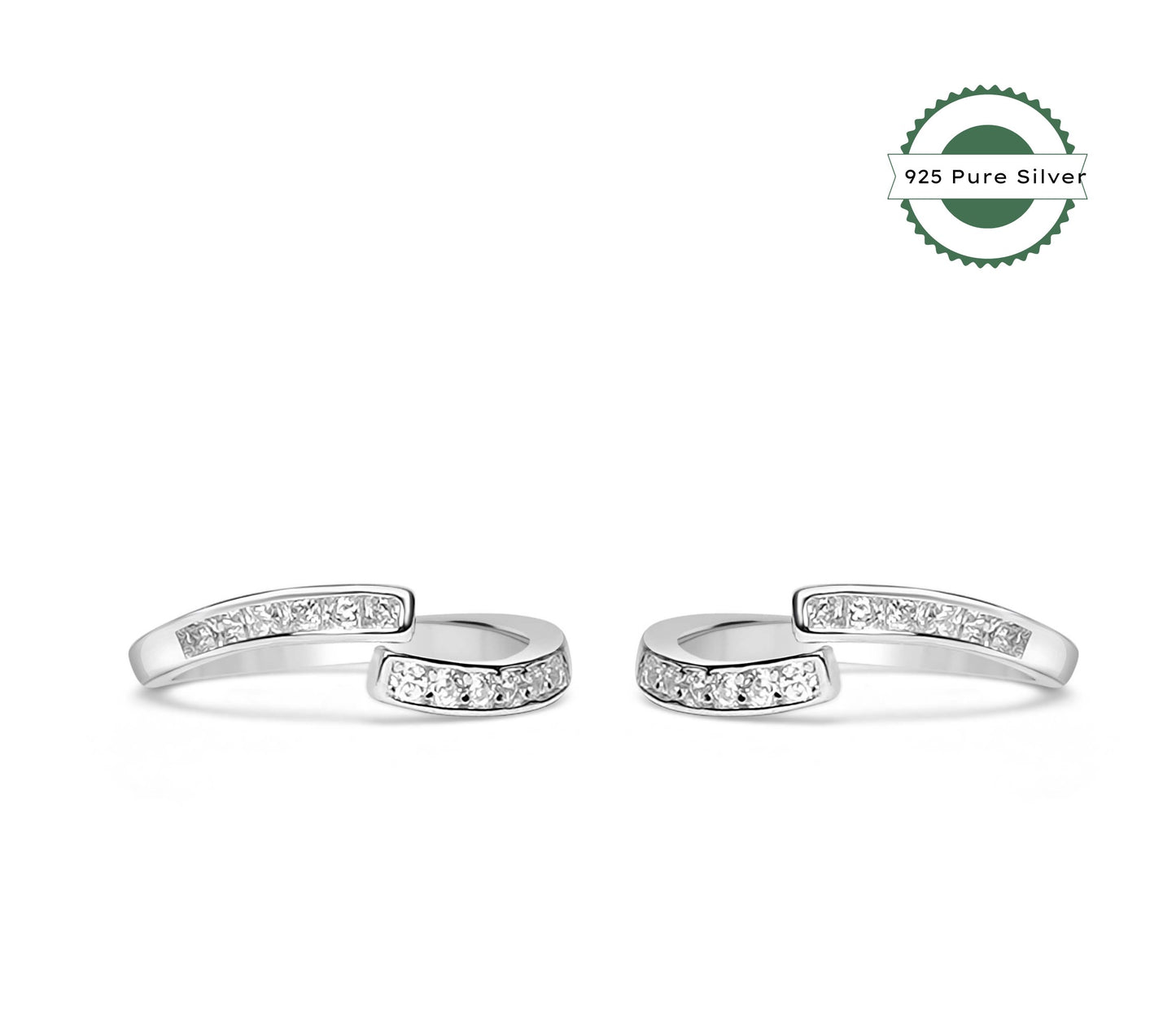 925 Silver Solitaire Toe Ring