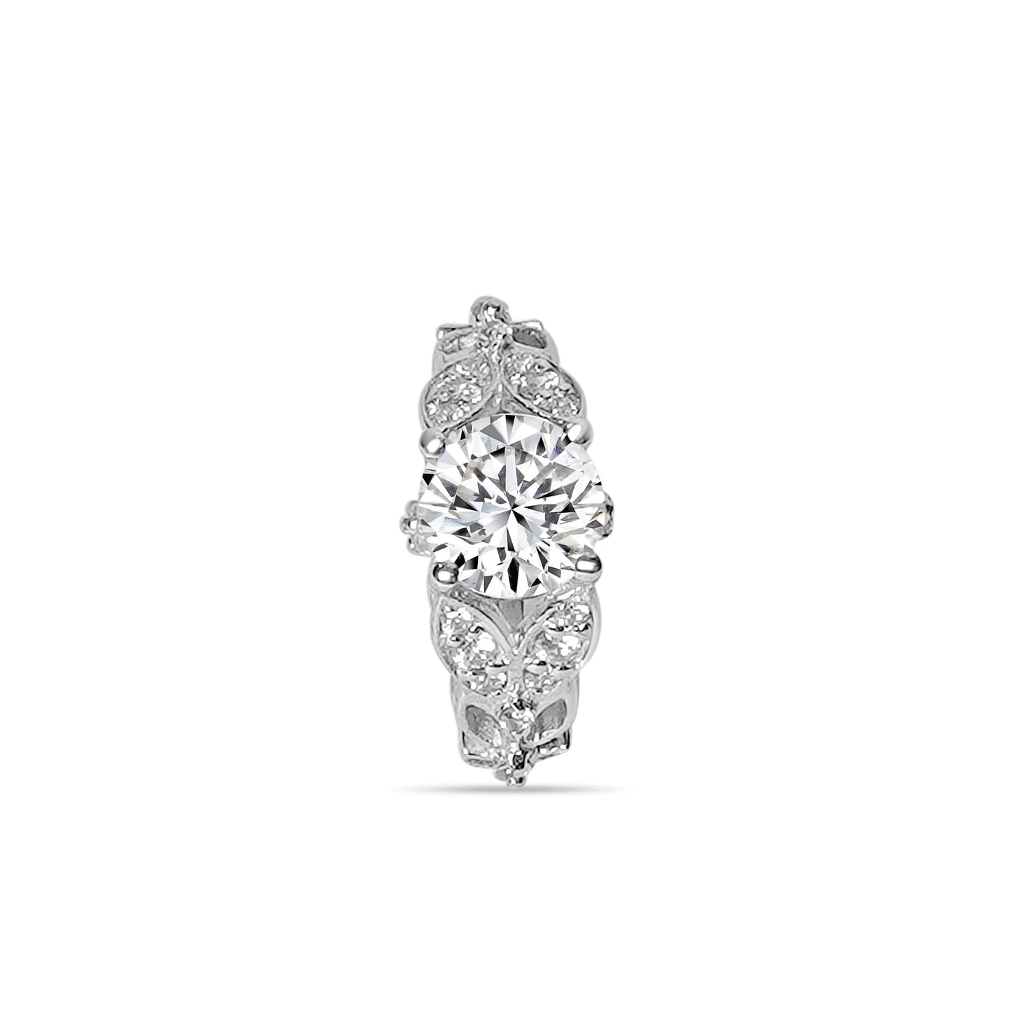 Silver Mystic Austrian leaf design Ring