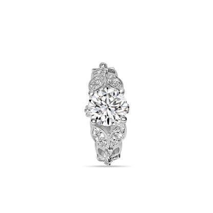 Silver Mystic Austrian leaf design Ring
