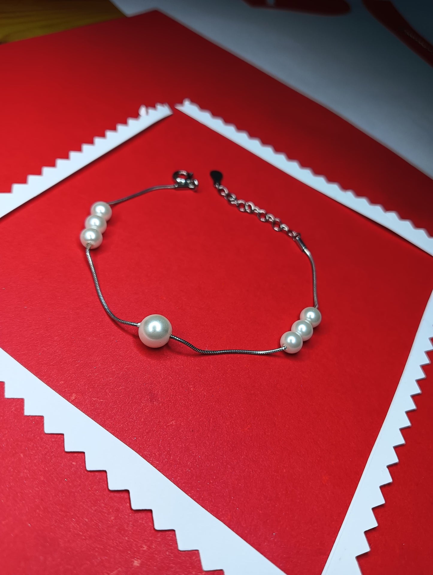 Divine Silver Pearl Bracelet